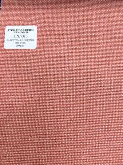 CNJ315 CANONICO Standard 21μ MONTECARLO para chaquetas Hopsack liso naranja