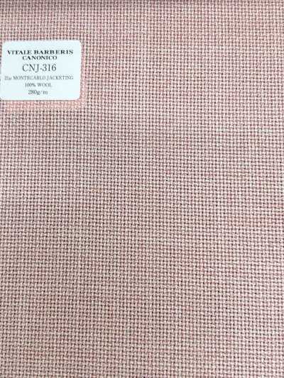 CNJ316 CANONICO Estándar 21μ MONTECARLO para chaquetas Hopsack Rosa liso
