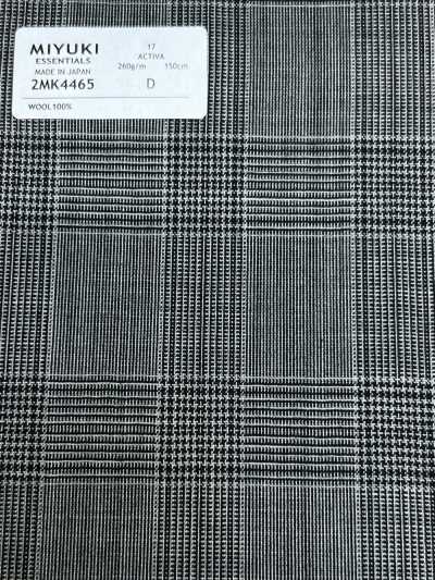 2MK4465 26SS MIYUKI Tejidos ESSENTIALS ACTIVA cuadro gris medio
