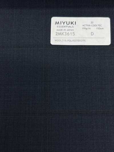 2MK3615 26SS Tejido Miyuki MIYUKI ESSENTIALS ACTIVA ACTIVA COOLTEC cuadro azul marino