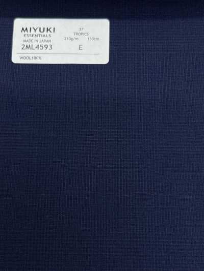 2ML4593 26SS MIYUKI Esenciales de tela TROPICS cuadro azul marino