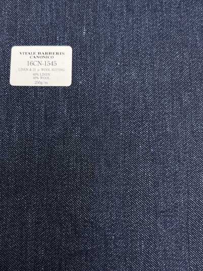 16CN1545 26SS VBC Vitale Barberis Canonico LINO & TELA DE SASTRERÍA DE LANA DE 21 μ