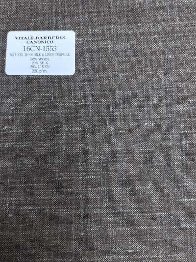 16CN1553 26SS VBC Vitale Barberis Canonico SUPERSONIC ELASTICIDAD NATURAL LANA SEDA Y LINO TROPICAL