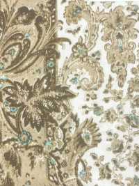 URJ-098 Fabricado En Italia. 100% Cupro. Forro De Cupro. Estampado De Cachemir. Color Marrón.[Recubrimiento] TCS Subfoto