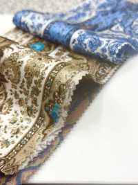 URJ-098 Fabricado En Italia. 100% Cupro. Forro De Cupro. Estampado De Cachemir. Color Marrón.[Recubrimiento] TCS Subfoto