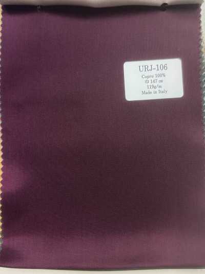 URJ-106 Forro estampado de Cupro 100% hecho en Italia, burdeos