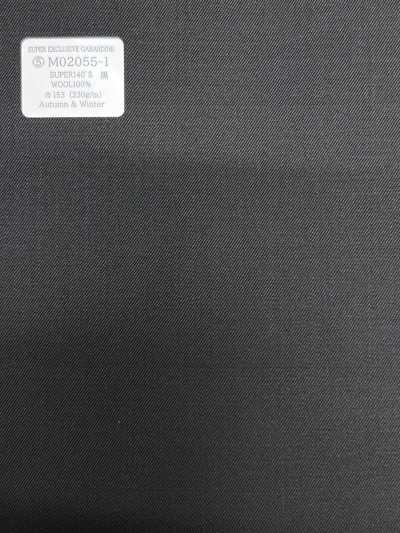 M02055-1 Línea exclusiva KUNISHIMA1850 【GABARDINA SÚPER EXCLUSIVA】 Liso negro