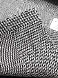 M02053-9 Línea Exclusiva KUNISHIMA1850 [Lana Extrafina 140's] Cuadros Glen Blancos Y Negros[Textil] Compañía Kunishima Co., Ltd. Subfoto