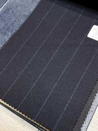 M02060-2 Línea Exclusiva KUNISHIMA1850 【Lana Peinada Superfina】Raya Azul Marino[Textil] Compañía Kunishima Co., Ltd. Subfoto
