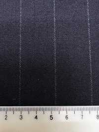 M02060-2 Línea Exclusiva KUNISHIMA1850 【Lana Peinada Superfina】Raya Azul Marino[Textil] Compañía Kunishima Co., Ltd. Subfoto
