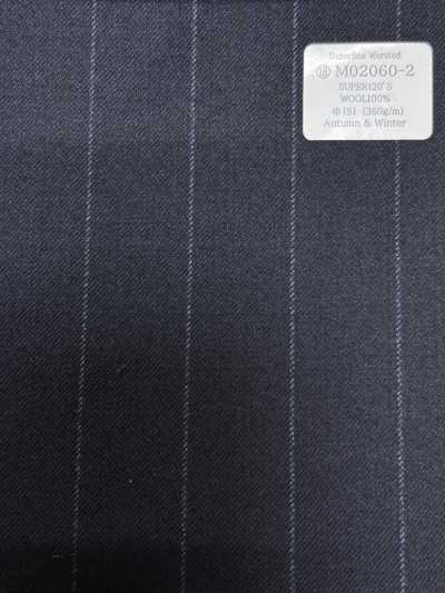 M02060-2 KUNISHIMA1850 Línea exclusiva [Peinado superfino] Raya tiza azul marino