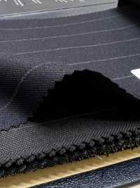 M02061-2 Línea Exclusiva KUNISHIMA1850 【Lana Peinada Superfina】Raya Azul Marino[Textil] Compañía Kunishima Co., Ltd. Subfoto