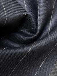 M02061-2 Línea Exclusiva KUNISHIMA1850 【Lana Peinada Superfina】Raya Azul Marino[Textil] Compañía Kunishima Co., Ltd. Subfoto