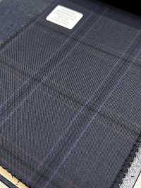 M02063-3 Línea Exclusiva KUNISHIMA1850 【Lana Peinada Superfina】Cuadros Azules[Textil] Compañía Kunishima Co., Ltd. Subfoto