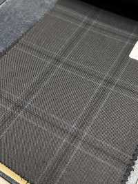 M02063-5 Línea Exclusiva KUNISHIMA1850 【Lana Peinada Superfina】Cuadros Grises[Textil] Compañía Kunishima Co., Ltd. Subfoto
