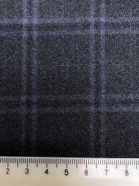 M02065-3 Línea Exclusiva KUNISHIMA1850 【Lana Peinada Superfina】Cuadros Jaspeados Azules[Textil] Compañía Kunishima Co., Ltd. Subfoto