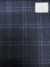 M02065-3 KUNISHIMA1850 Línea Exclusiva [Lana peinada superfina] Cuadro jaspeado azul