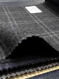 M02065-4 Línea Exclusiva KUNISHIMA1850 【Lana Peinada Superfina】Cuadros Gris Jaspeado[Textil] Compañía Kunishima Co., Ltd. Subfoto
