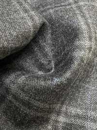 M02065-4 Línea Exclusiva KUNISHIMA1850 【Lana Peinada Superfina】Cuadros Gris Jaspeado[Textil] Compañía Kunishima Co., Ltd. Subfoto