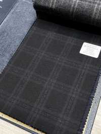 M02066-4 Línea Exclusiva KUNISHIMA1850 【Lana Peinada Superfina】Cuadros Gris Jaspeado[Textil] Compañía Kunishima Co., Ltd. Subfoto
