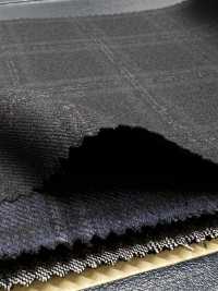 M02066-4 Línea Exclusiva KUNISHIMA1850 【Lana Peinada Superfina】Cuadros Gris Jaspeado[Textil] Compañía Kunishima Co., Ltd. Subfoto