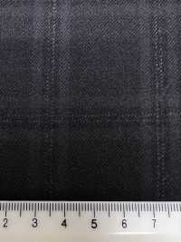 M02066-4 Línea Exclusiva KUNISHIMA1850 【Lana Peinada Superfina】Cuadros Gris Jaspeado[Textil] Compañía Kunishima Co., Ltd. Subfoto