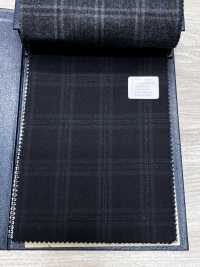 M02066-4 Línea Exclusiva KUNISHIMA1850 【Lana Peinada Superfina】Cuadros Gris Jaspeado[Textil] Compañía Kunishima Co., Ltd. Subfoto