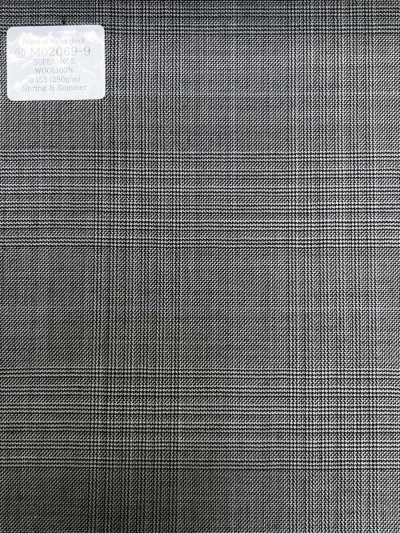 M02069-9 KUNISHIMA1850 Línea exclusiva [cuadros Príncipe de Gales] cuadros negros y blancos