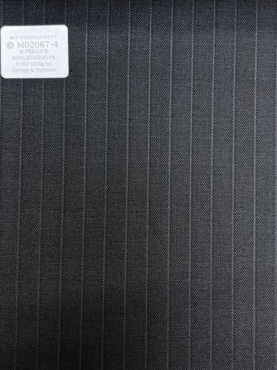 M02067-4 KUNISHIMA1850 Línea exclusiva [W/S Executive Stripe] Raya gris carbón oscuro