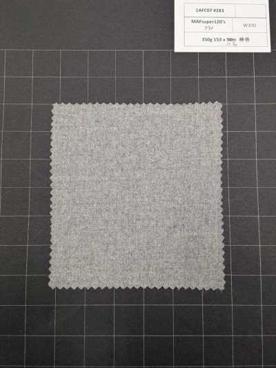 1AFC07-283 [Artículo de stock limitado] Tejido Nikke Textile MAFsuper120's Flannel Gray