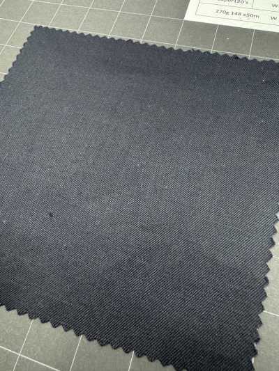 1AFJ92-1 [Hasta agotar existencias] Tejido Nikke Textile MAFsuper120's azul marino S rollo sobrante