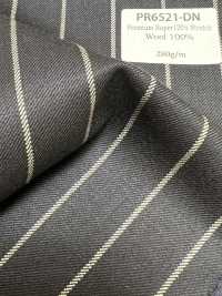 PR6521-DN Tela Japonesa Premium Estándar Super 120's Elástica A Rayas Azul Marino Oscuro[Textil] Más fotos