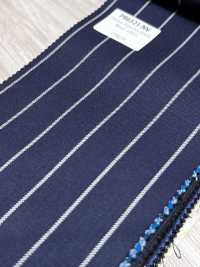 PR6521-NV Rayas Elásticas Azul Marino Estándar Japonesas Prémium Super120's[Textil] Más fotos