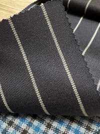 PR6521-NV Rayas Elásticas Azul Marino Estándar Japonesas Prémium Super120's[Textil] Más fotos