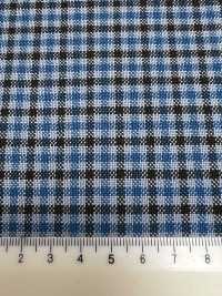 MH6511-BL Lana Japonesa Estándar Peinada De Lana Y Mohair (Estilo Tonic), A Cuadros Azul[Textil] Más fotos
