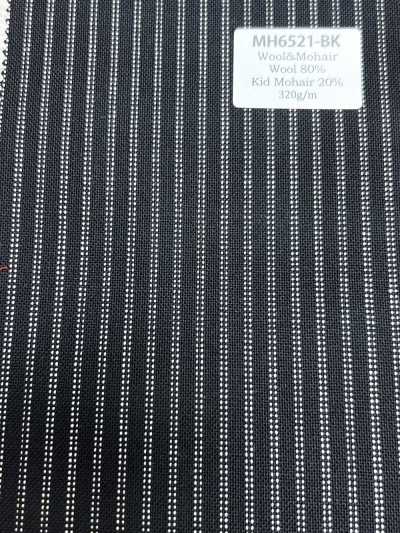 MH6521-BK Lana y mohair peinados de fabricación japonesa estándar (estilo tónico), a rayas negras