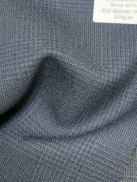 MH2431-NV Lana Japonesa Estándar Peinada De Lana Y Mohair (Estilo Tonic), Cuadros Azul Marino[Textil] Más fotos