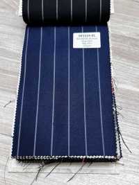 SK5524-BL Rayado Elástico Estándar Japonés De Lana Y Seda, Azul Marino[Textil] Más fotos
