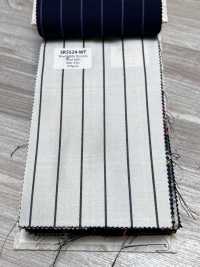 SK5524-WT Rayas Elásticas Estándar Japonesas De Lana Y Seda, Blancas[Textil] Más fotos