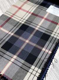 SK5536-BE Tejido Estándar Japonés Elástico De Seda Y Lana, De Cuadros, Beige[Textil] Más fotos