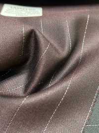 LA5521-DR Lana clásica con lamé de seda japonesa, a rayas elásticas, rojo oscuro[Textil] HOSOI SYOJI Más fotos