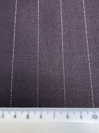 LA5521-DR Lana clásica con lamé de seda japonesa, a rayas elásticas, rojo oscuro[Textil] HOSOI SYOJI Más fotos