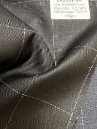 LA5531-BK Cuadro clásico negro de lana, seda y lamé elástico, hecho en Japón[Textil] HOSOI SYOJI Más fotos