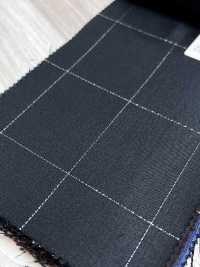 LA5531-GR Cuadro clásico verde de lana, seda y lamé elástico hecho en Japón[Textil] HOSOI SYOJI Más fotos