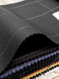 LA5531-GR Cuadro clásico verde de lana, seda y lamé elástico hecho en Japón[Textil] HOSOI SYOJI Más fotos