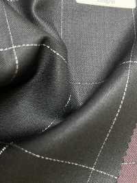 LA5531-GR Cuadro clásico verde de lana, seda y lamé elástico hecho en Japón[Textil] HOSOI SYOJI Más fotos