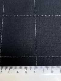 LA5531-GR Cuadro clásico verde de lana, seda y lamé elástico hecho en Japón[Textil] HOSOI SYOJI Más fotos