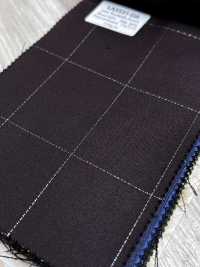 LA5531-DR Cuadro elástico de lana y lamé de seda japonés estándar, rojo oscuro[Textil] HOSOI SYOJI Más fotos