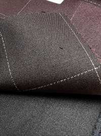 LA5531-DR Cuadro elástico de lana y lamé de seda japonés estándar, rojo oscuro[Textil] HOSOI SYOJI Más fotos