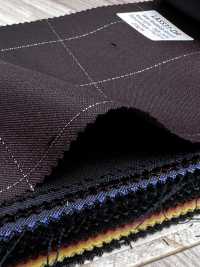 LA5531-DR Cuadro elástico de lana y lamé de seda japonés estándar, rojo oscuro[Textil] HOSOI SYOJI Más fotos